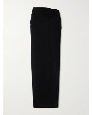 Magda Butrym Lyocell-Blend Crepon Coverup - Black