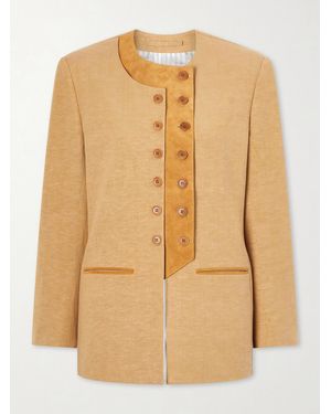 Giuliva Heritage Lara Linen-Blend Blazer - Natural