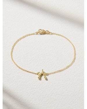 Jennifer Meyer Mini Wishbone 18-Karat Bracelet - Natural