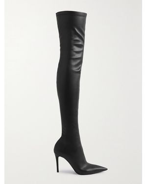 Stella McCartney Net Sustain Iconic Overknees Aus Kunstleder - Schwarz
