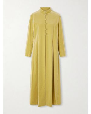 Colleen Allen Cotton-Velvet Coat - Yellow