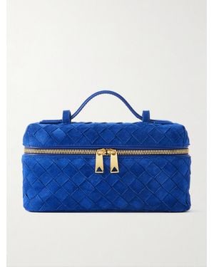 Bottega Veneta Bang Bang Vanity Mini Tote Aus Intrecciato-Leder - Blau