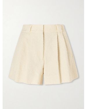 Blazé Milano Orinda Cotton-Blend Tweed Shorts - Natural