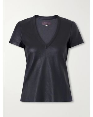 Stouls Gigi Leather T-Shirt - Black