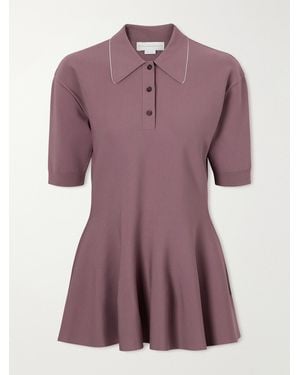 Stella McCartney Knitted Mini Dress - Purple