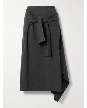 Our Legacy Wandelbarer Midirock Aus Baumwoll-Jersey - Schwarz