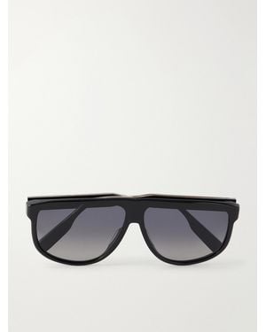 Dior Dioribbon S3I Aviator-Style Acetate And-Tone Metal Sunglasses - Black