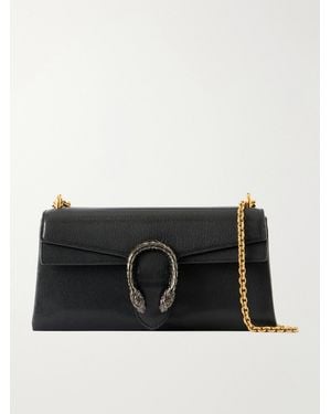 Gucci Dionysus Leather Shoulder Bag - Black