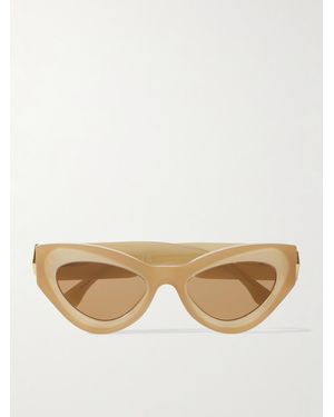 Fendi Ff Diamonds Sonnenbrille Mit Cat-Eye-Rahmen Aus Azetat - Natur