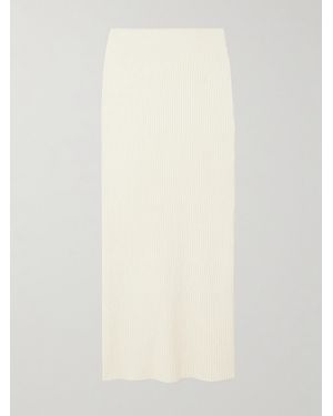 TOTEME Organic Cotton-Blend Bouclé Maxi Skirt - Natural