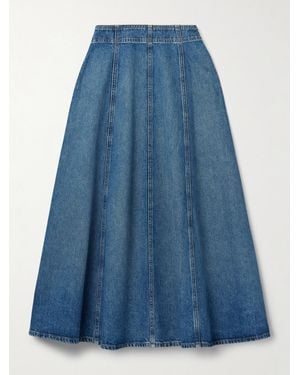 Ulla Johnson The Uma Denim Midi Skirt - Blue