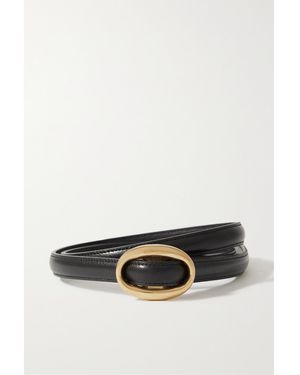 Saint Laurent Gürtel Aus Glanzleder - Weiß