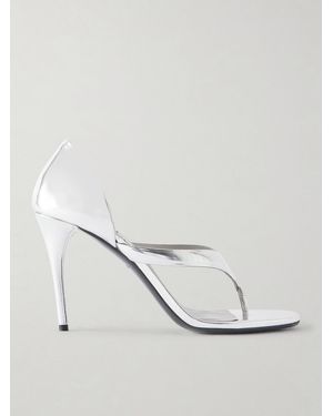 Alaïa Infradito 90 Leather Sandals - White