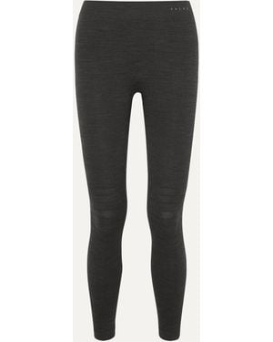 FALKE Technical Stretch Wool-Blend Leggings - Black