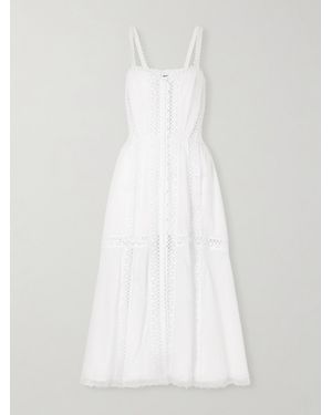 Charo Ruiz Dafelle Cotton-Blend Maxi Dress - White