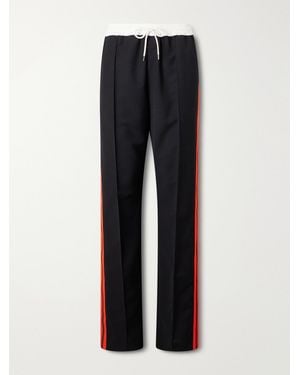 Wales Bonner Energy Striped Wool Track Trousers - Blue