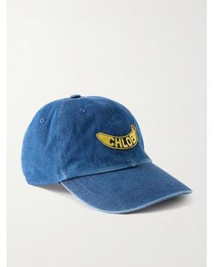 Chloé Denim Cap - Blue