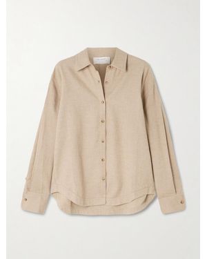 La Ligne Ewan Cotton-Flannel Shirt - Natural