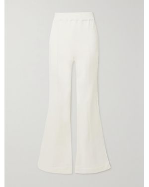 AZ FACTORY Free To Organic Cotton And Seacell-Blend Flared Trousers - White