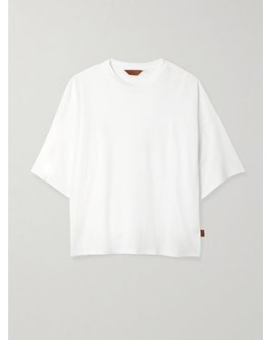 Jamie Haller The Draped Tee Cotton And Modal-Blend Jersey T-Shirt - White