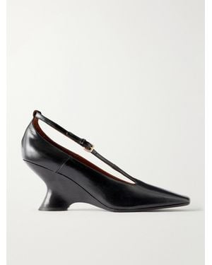 Dries Van Noten Leather Pumps - Black