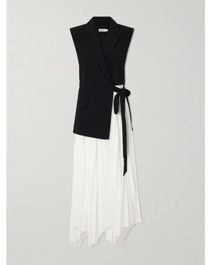 Jonathan Simkhai Helena Combo Blazer Midi Dress - Black