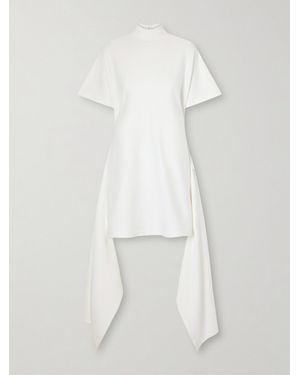 Alaïa Cotton-Blend Jersey Mini Dress - White