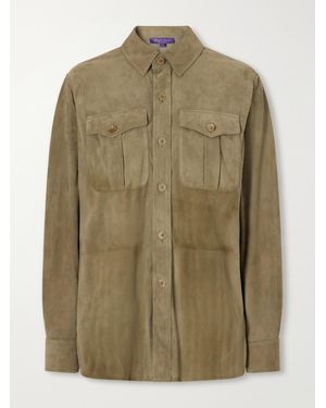 Ralph Lauren Landry Suede Shirt - Green
