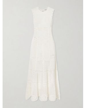 Erdem Crocheted Cotton Midi Dress - White