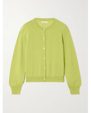 &Daughter Enya Cashmere And Cotton-Blend Cardigan - Yellow