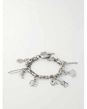 Isabel Marant Silberfarbenes Armband Mit Kristallen - Natur