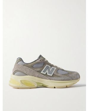 New Balance 2010 Days Sneakers Aus Mesh Mit Besätzen Aus Gummi Und Veloursleder - Grau