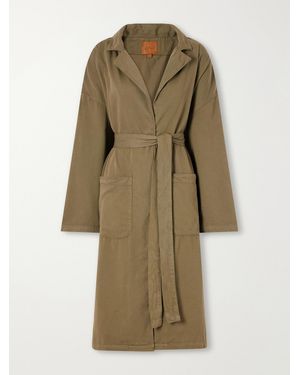 Jamie Haller The York Robe Belted Cotton-Twill Coat - Natural