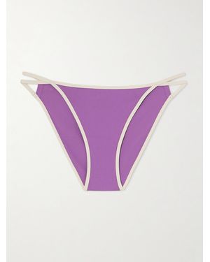 Eres Culotte De Bikini Bicolore À Découpes Anita Lilas - Violet