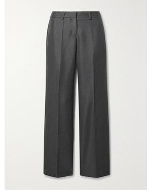 Our Legacy Hose Mit Geradem Bein Aus Twill Aus Einer Wollmischung - Grau