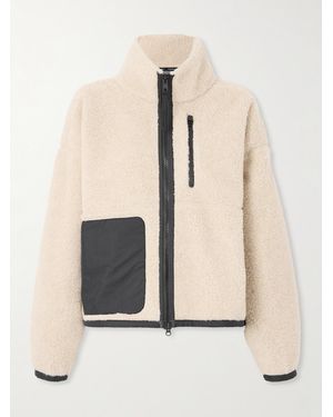 Canada Goose Simcoe Shell-Trimmed Wool-Blend Fleece Jacket - Natural
