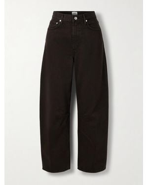 Citizens of Humanity Miro Mid-Rise Barrel-Leg Jeans - Black