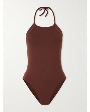 Eres Evening Numero Neckholder-Badeanzug Mit Metallic-Streifen - Rot