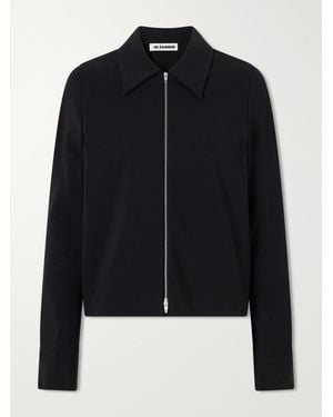 Jil Sander Cropped Shell Jacket - Black