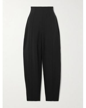 Carolina Herrera Isla Wool-Blend Barrel-Leg Pants - Black