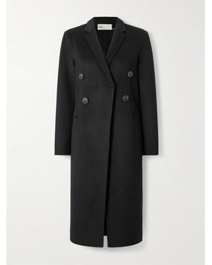 Tory Burch Asymmetric Wool-Blend Coat - Black
