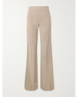 Stouls Gégé Suede Flared Trousers - Natural