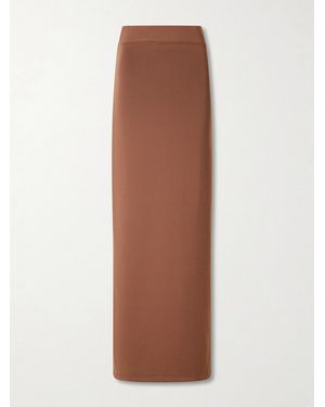 The Park Hailey Stretch-Jersey Maxi Skirt - Brown