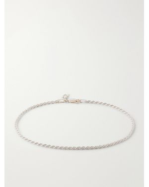 Loren Stewart Twisted Sterling Anklet - Natural