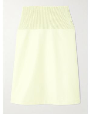 Jil Sander Jupe Midi En Laine - Jaune