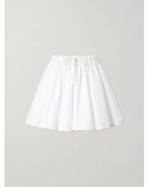 Givenchy Pleated Cotton Mini Skirt - White
