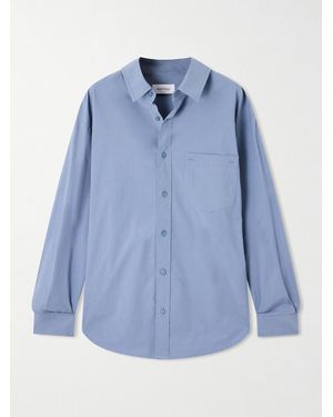 Matteau Hemd Aus Biobaumwollpopeline - Blau