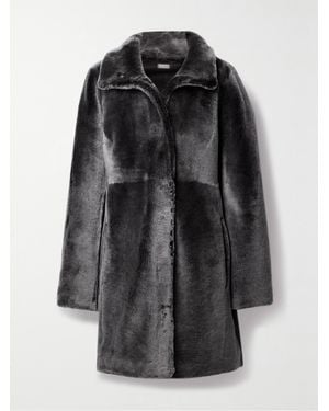 UTZON Joie Reversible Shearling Coat - Black