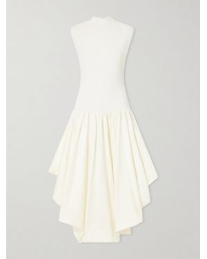 Aje. Venetia Satin Midi Dress - White