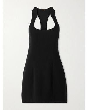 Cult Gaia Neckholder-Minikleid Aus Webstoff - Schwarz